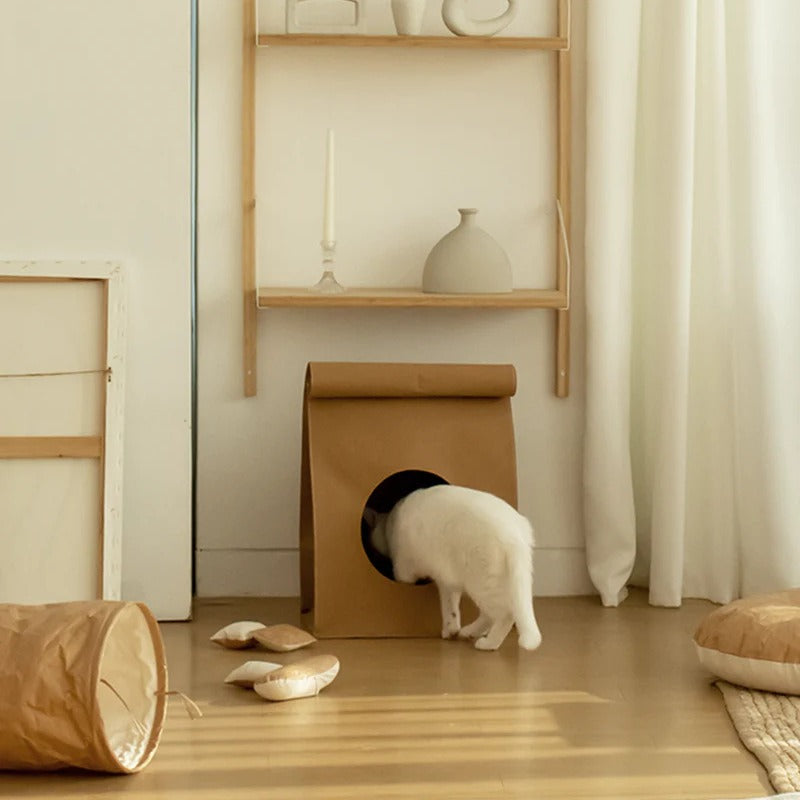 Kraft Paper Cozy Cat House