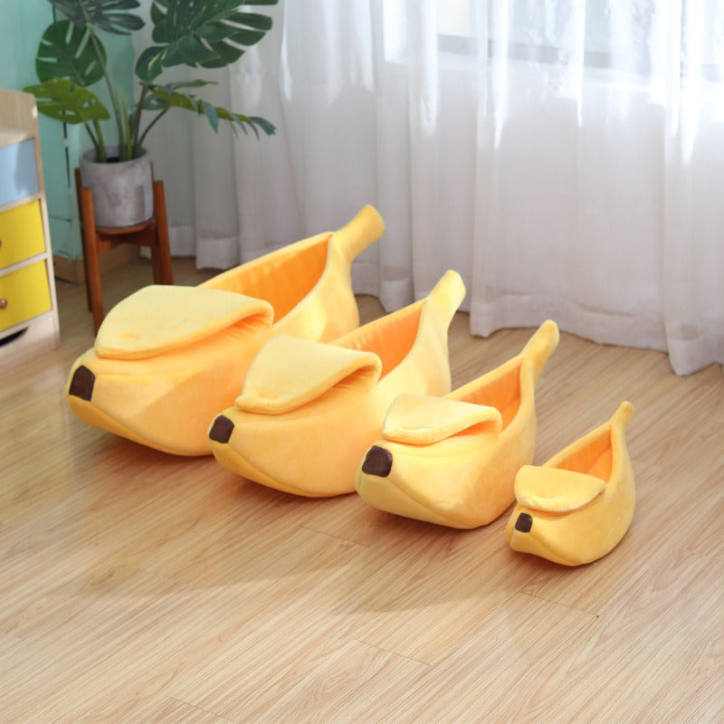 Cozy Banana Pet Bed - Ultra-Soft, High Rebound, and Easy to Clean