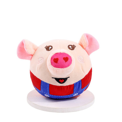 USB Rechargeable Interactive Plush Dog Toy - Smart Obstacle Avoidance and Sound Effects