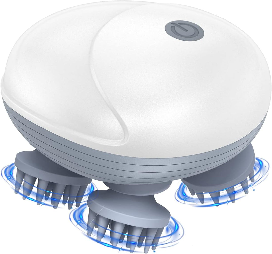 Rechargeable Waterproof Pet Massager with 24 Kneading Nodes - Gentle Grooming &amp; Stress Relief