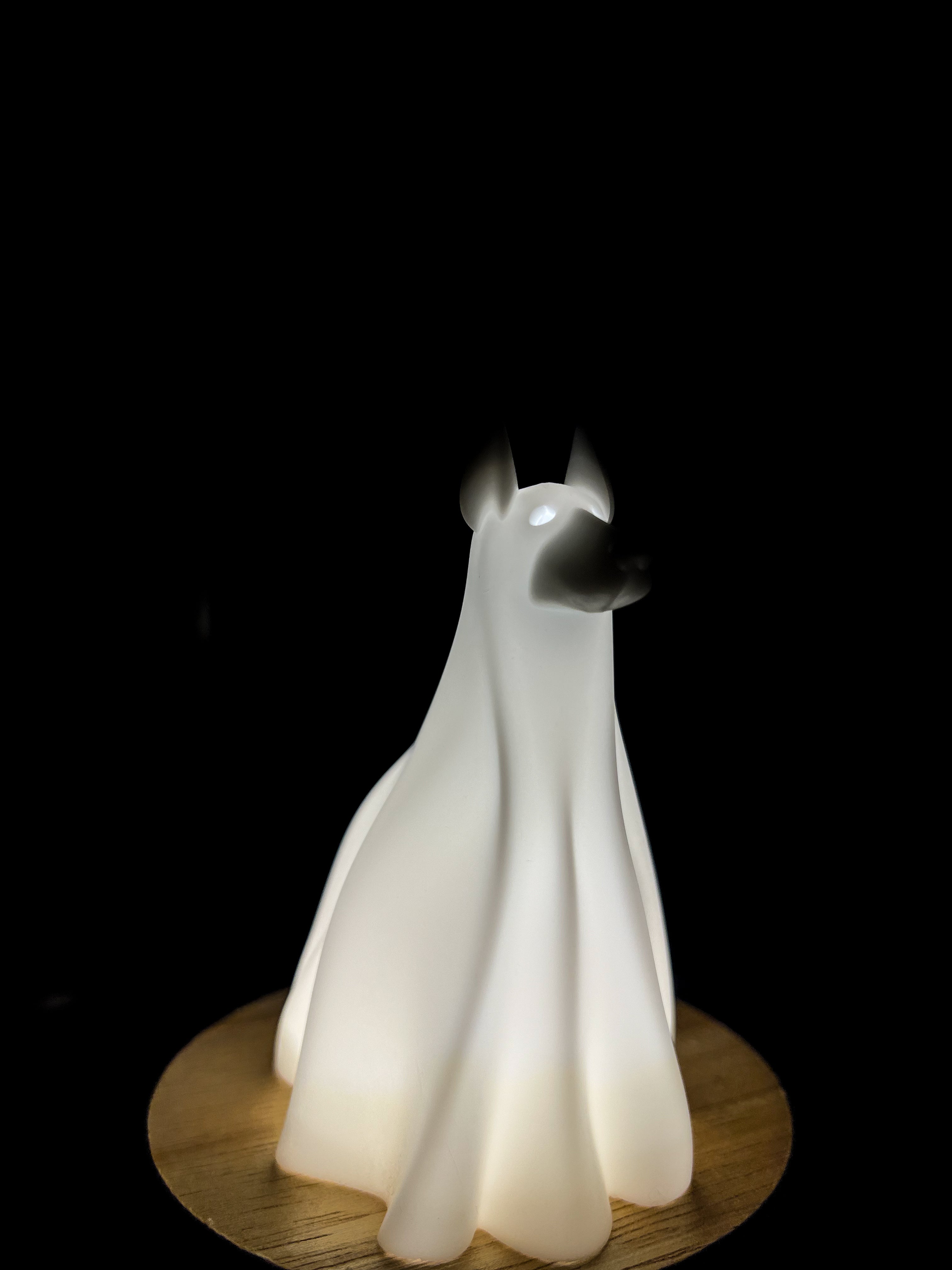 3D-Printed Ghost Dog Lamp