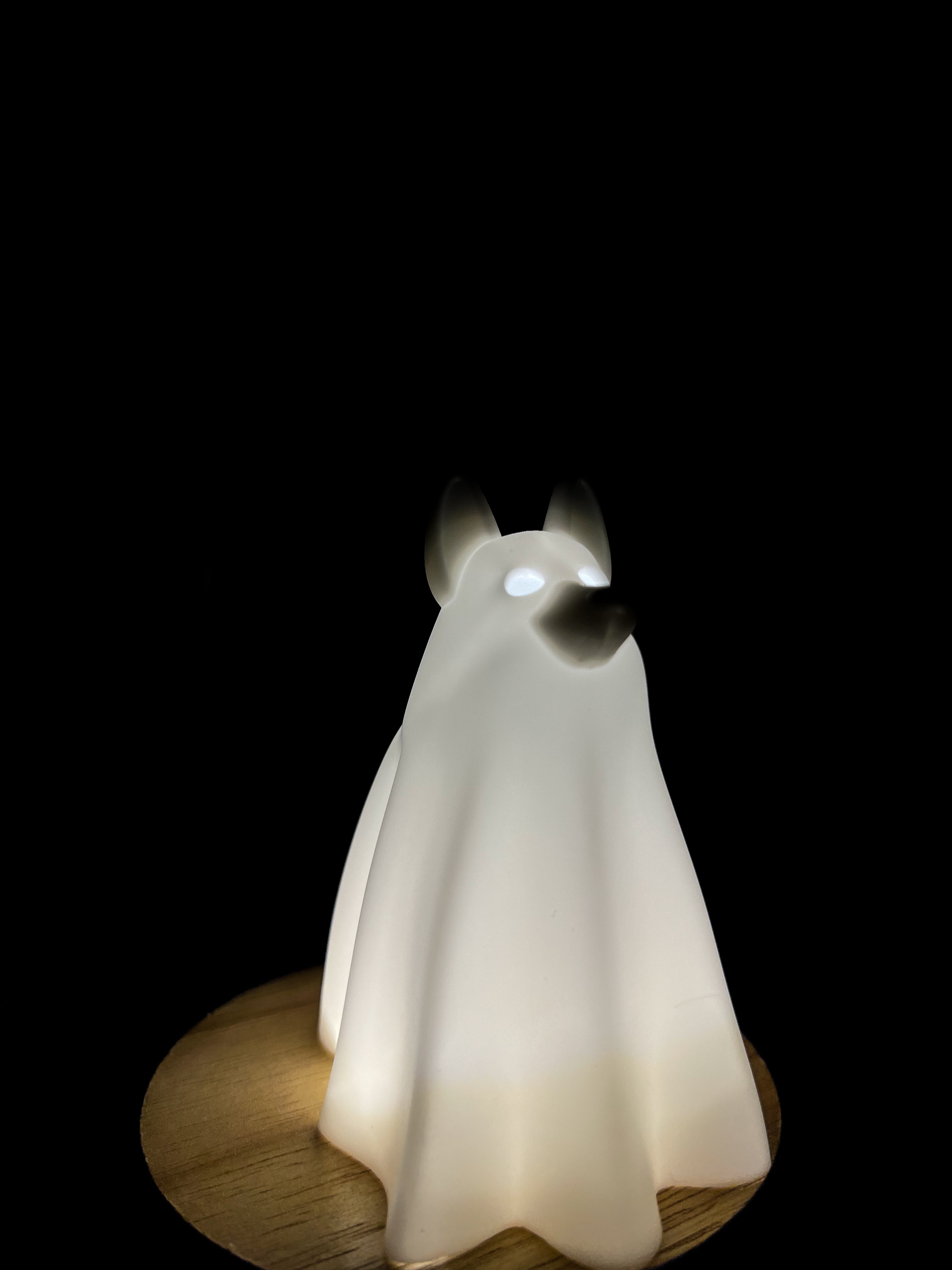 3D-Printed Ghost Dog Lamp